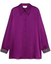 Marina Rinaldi - Embellished Shirt - Lyst