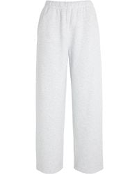 Skims - Cotton-Blend Fleece Straight Sweatpants - Lyst