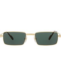 Cartier - Ct0501S Rectangular Sunglasses - Lyst