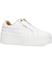 Carvela Kurt Geiger - Woven Leather Connected Laceless Sneakers - Lyst
