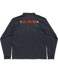 トップス balenciaga tokyosoccer Balenciaga Tokyo Soccer Long Sleeve T-shirt Oversized in