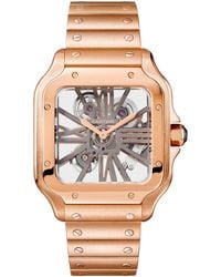 Cartier - Large Santos De Skeleton Watch - Lyst