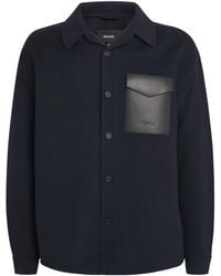 Mackage - Wool Leather-Trim Emmanuel Overshirt - Lyst