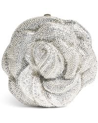 Judith Leiber - Crystal-Embellished Rose Clutch Bag - Lyst