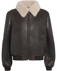 FRAME - The Shrunken Bomber Jacket - Lyst