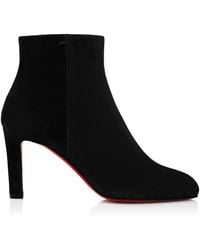 Christian Louboutin - Fannylove Booty 85 Suede Boots - Lyst