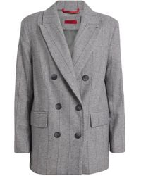 MAX&Co. - Wool-Blend Double-Breasted Blazer - Lyst