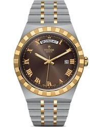Tudor - Royal Day And Date Stainless Steel And Yellow Gold Watch 41mm - Lyst