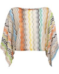 Missoni - Cropped Zigzag Blouse - Lyst