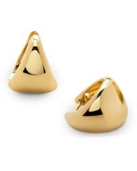 Monica Vinader - Vermeil Tapered Hoop Earrings - Lyst