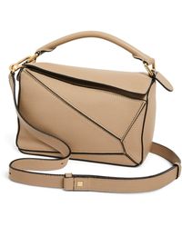 Loewe - Small Leather Puzzle Top-handle Bag - Lyst