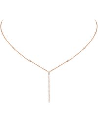 Messika - Gatsby And Diamond Pavé Chain Necklace - Lyst