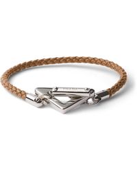 Prada - Nappa Leather Braided Bracelet - Lyst