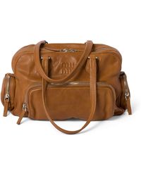 Miu Miu - Nappa Leather Top-Handle Bag - Lyst