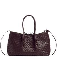 Bottega Veneta - Leather Reversible Pinacoteca Tote Bag - Lyst