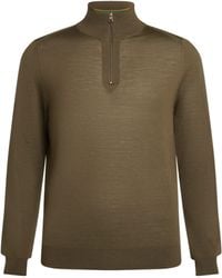 Paul Smith - Merino Wool Quarter-Zip Sweater - Lyst