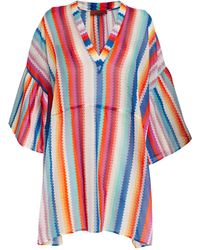 Missoni - Cotton-Silk Chevron Cover-Up - Lyst