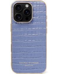 Aspinal of London - Croc-Embossed Leather Iphone 16 Pro Case - Lyst