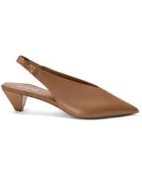 Loewe - Lambskin Origami Cubic Slingback Pumps 45 - Lyst