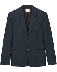 Saint Laurent - Wool-Mohair Single-Breasted Blazer - Lyst