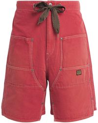 Kapital - Contrast-Stitch Shorts - Lyst