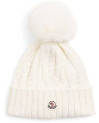 Moncler - Virgin Wool-Cashmere Pom-Pom Beanie - Lyst