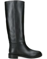 Gianvito Rossi - Leather Knee-High Riding Boots - Lyst