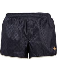 gucci red swim shorts