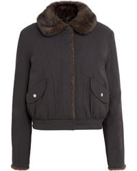 Claudie Pierlot - Faux Shearling Reversible Parka - Lyst