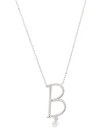 PERSÉE - And Diamond Alphabet Necklace - Lyst