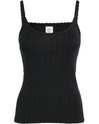 Leset - Classic Pointelle Tank Top - Lyst