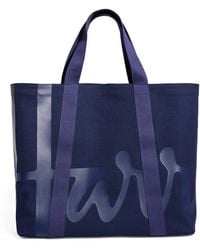 Harrods - Large Cotton Logo Tote Bag - Lyst