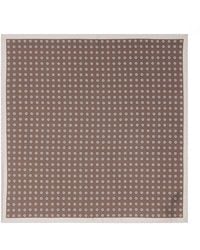 Canali - Silk Medallion Print Pocket Square - Lyst