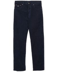 Prada - Corduroy Straight-Leg Jeans - Lyst