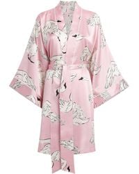 Olivia Von Halle - Silk Swan Mimi Robe - Lyst