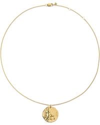Monica Vinader - Vermeil Zodiac Libra Necklace - Lyst