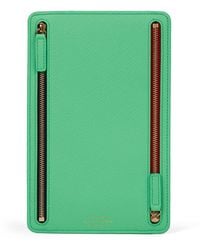 Smythson - Leather Panama Multi-Zip Travel Wallet - Lyst