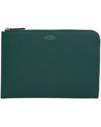 Smythson - Panama Leather Slim Pouch - Lyst