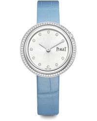 Piaget - Steel, Diamond And Alligator Strap Possession Watch - Lyst