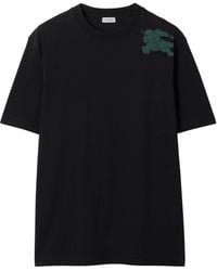 Burberry - Cotton Ekd Print T-shirt - Lyst