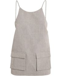 St. Agni - Backless Utility Sleeveless Top - Lyst