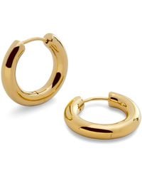 Monica Vinader - Small Vermeil Essential Hoop Earrings - Lyst