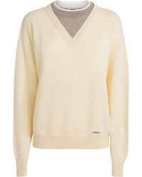 Sandro - Wool-Cashmere Layered Sweater - Lyst