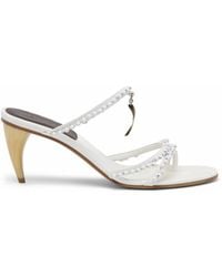 McQueen - Beaded Rosa Heeled Sandals 70 - Lyst