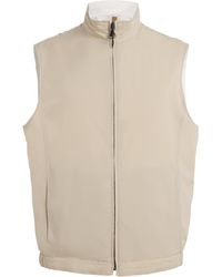 Canali - Linen-Silk Gilet - Lyst
