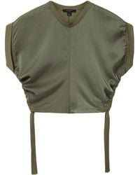 AllSaints - Satin Mira T-Shirt - Lyst