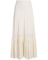 Sandro - Knit Flared Maxi Skirt - Lyst