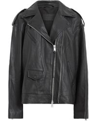 AllSaints - Leather Daylen Biker Jacket - Lyst