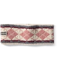 Miu Miu - Wool-Cashmere Headband - Lyst