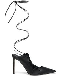 McQueen - Leather Ghillie Pumps 105 - Lyst